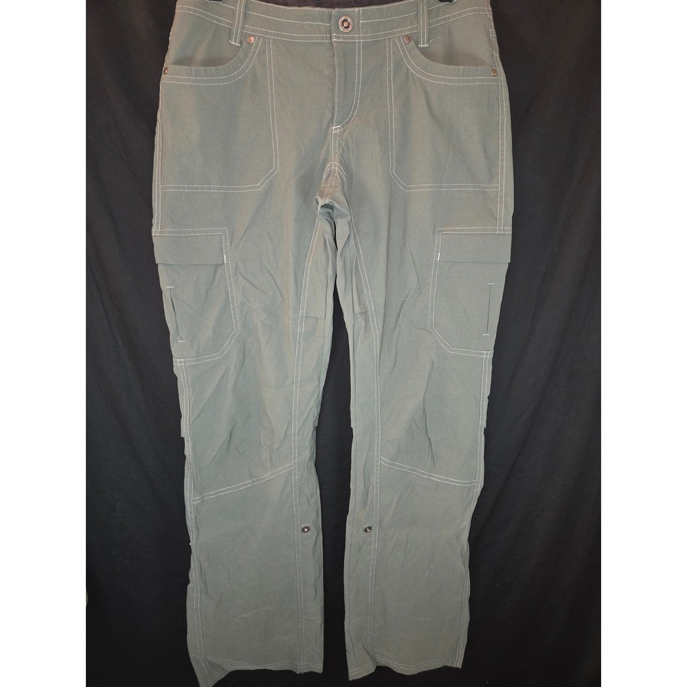 Kuhl Womens Gray Hiking Pants‎ Convertible Roll Up Utility Outdoor Size 10